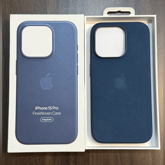 Apple iPhone 15 Pro FineWoven MagSafe Case - Blue - Picture 3 of 3